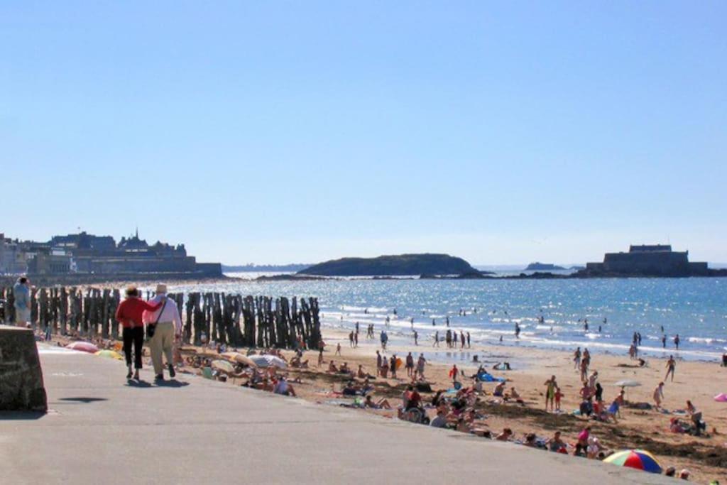 St Malo Maison Avec Jardin Proche Gare Plage Intramuros Chien Admis Parking Gratuit 圣马洛 外观 照片